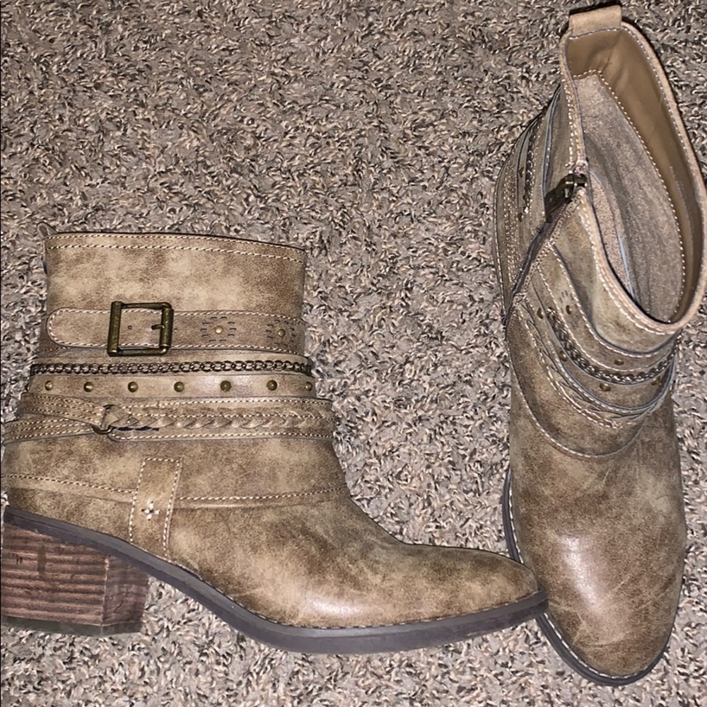 Taupe Booties - Picture 1 of 2
